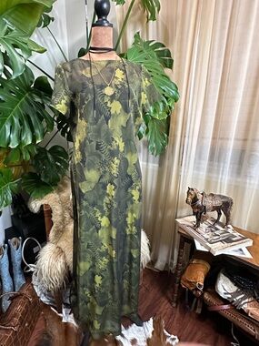 TESSUTO Sheer Maxi Dress Rare Vintage